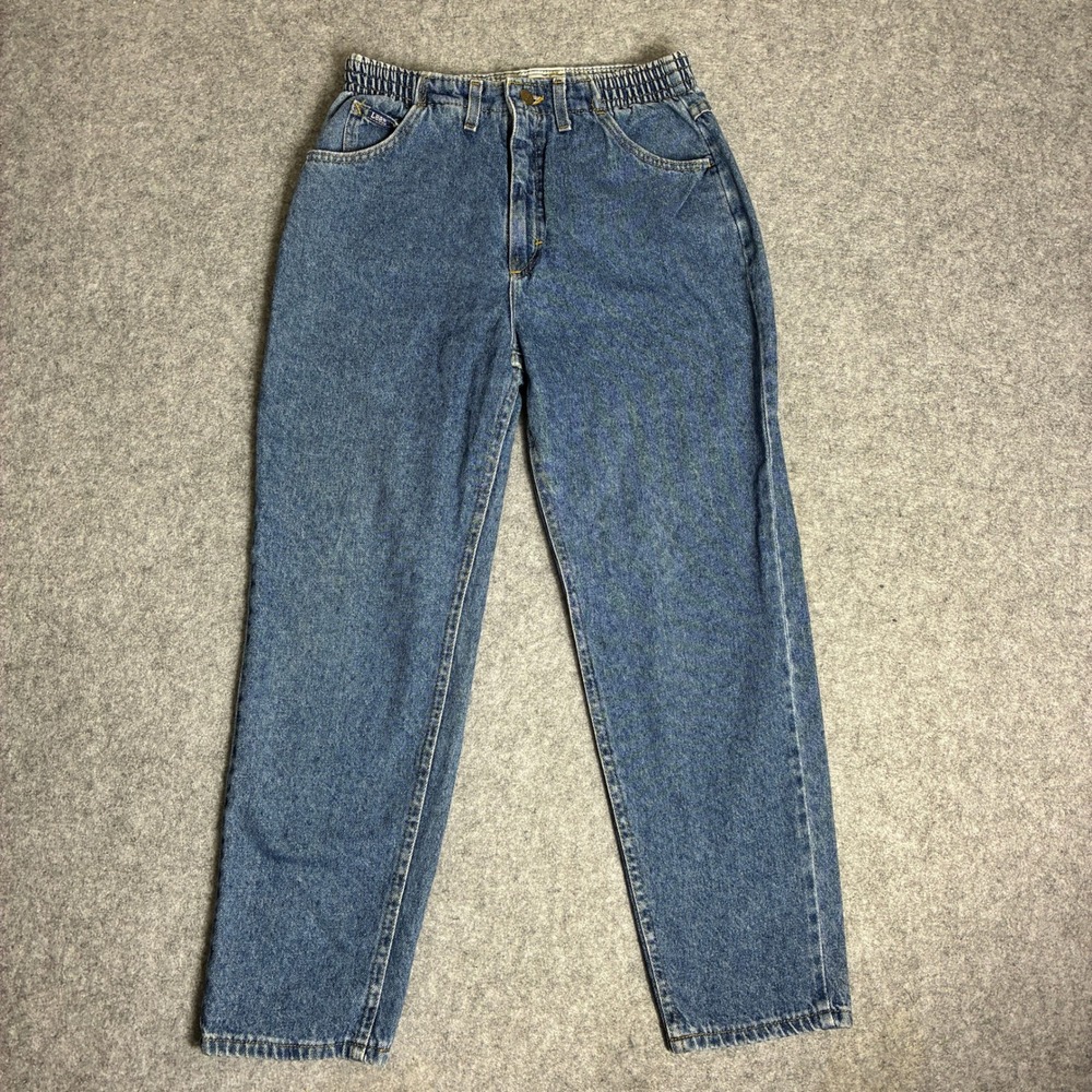 Vintage Lee Casuals Jeans Women's 10P High Rise Taper Mom Wrinkle Free Denim 90s